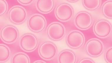 Pembe pastel daireler arka plan animasyon pankartı konseptini şekillendirir