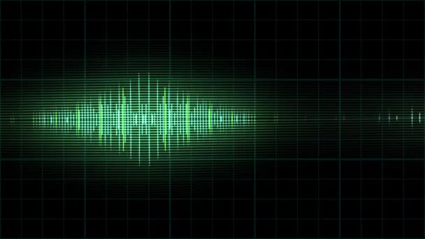 Audio Levels Pulsating Black Background Animation Concept Abstract — Vídeo de stock
