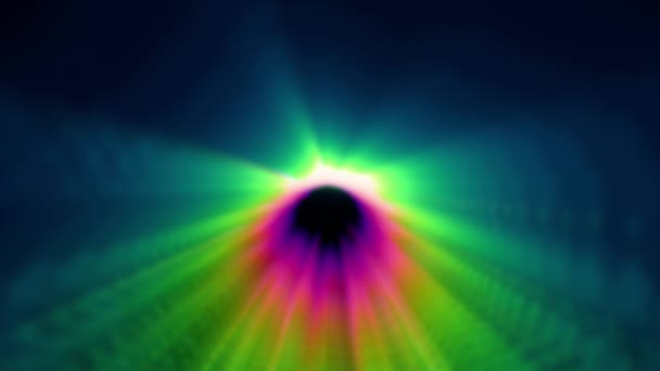 Prisma Licht Straal Tunnel Achtergrond Animatie — Stockvideo