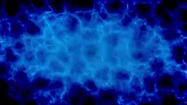 Azul Transitorio Tormenta Eléctrica Efecto Fondo Concepto Animación Abstracta — Vídeos de Stock