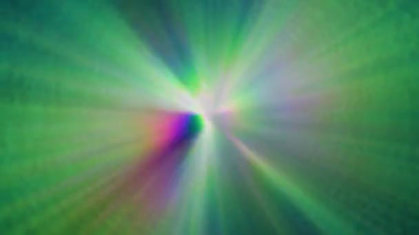 Kleurrijke Prisma Licht Stralen Achtergrond Animatie — Stockvideo