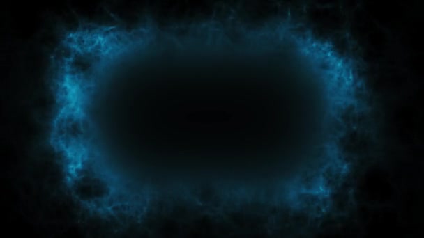 Grunge Azul Transitorio Tormenta Eléctrica Efecto Fondo Concepto Animación Abstracta — Vídeo de stock