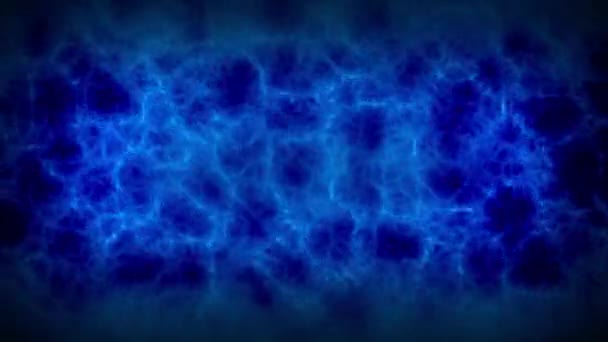Синий Переходный Электрический Эффект Шторма Фон Абстрактная Анимация — стоковое видео