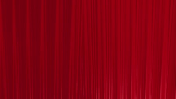 暗い背景アニメーション上の赤いステージカーテン — ストック動画