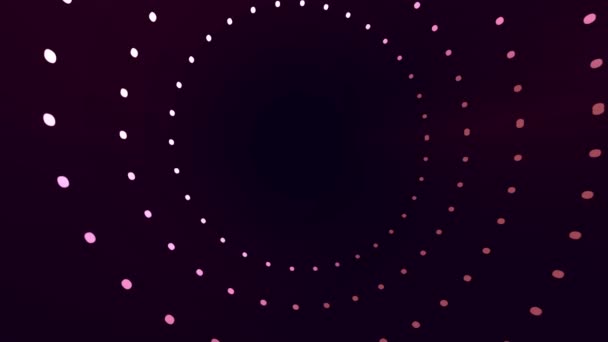 Cirkels Van Rode Lichten Concept Animatie — Stockvideo