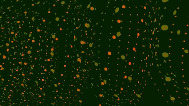 Φθινοπωρινά Φύλλα Επιπλέουν Κίτρινο Φόντο Animation Έννοια — Αρχείο Βίντεο