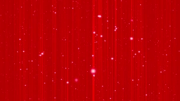 Красные Блестки Огни Рождество Игристый Фон Анимации — стоковое видео