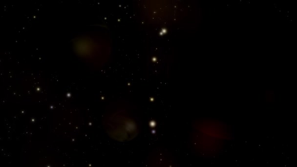 Fantasy Distant Mysterious Galaxy Gasses Rocks Float Deep Space Animation — Stock Video