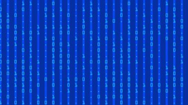 Yüksek hızlı dijital veri titreşen arkaplan 4k canlandırma kavramı 