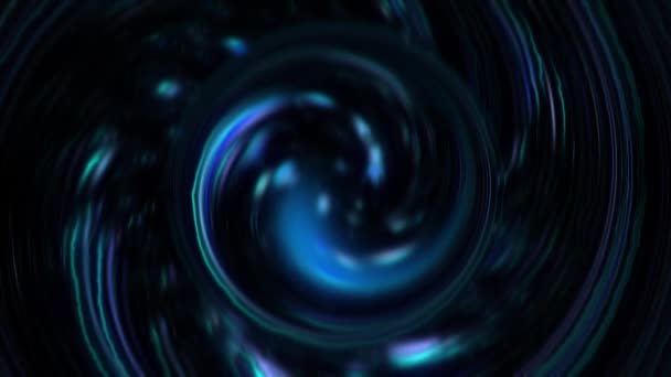 Mavi Işık Solucan Deliği Girdabı Animasyon Konsepti — Stok video