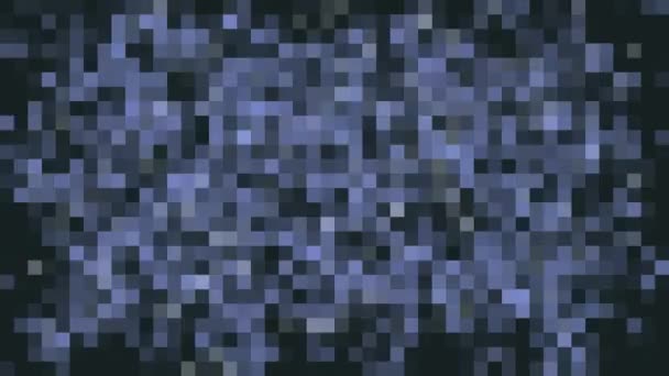 Blue Pixel Background Static Noise Background Abstract Animation Concept — Stock Video
