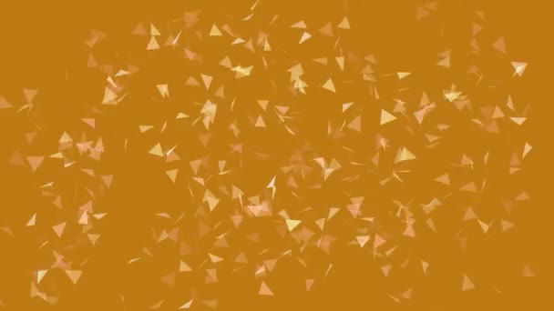 茶色の背景に落ちる秋の色の Confetti アニメーション — ストック動画