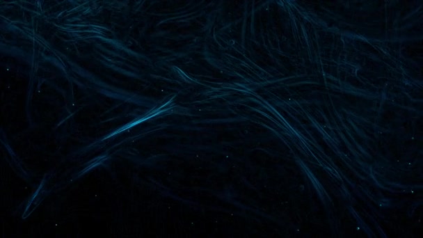 青い煙と4Kアニメーションを浮かべる粒子が蒸発する — ストック動画