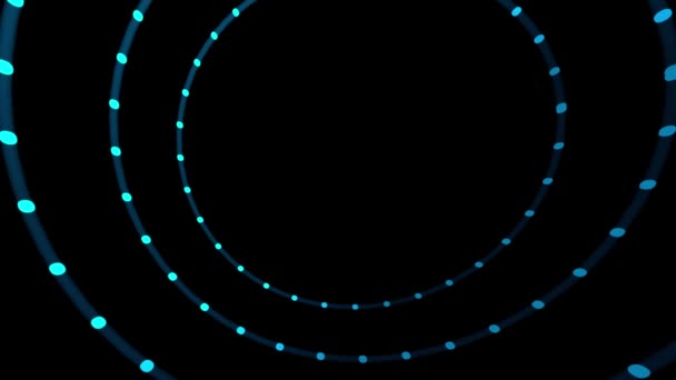 隧道中的蓝光螺旋波涡旋螺旋灯概念4K动画 — 图库视频影像