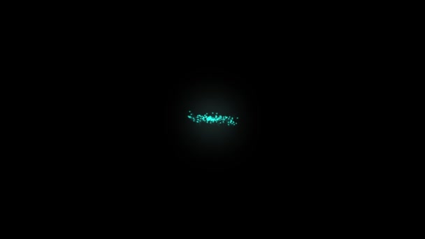 黑暗空间4K动画中的光迹粒子爆炸 — 图库视频影像