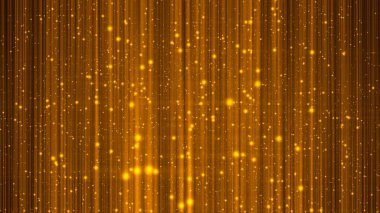 Yıldız ışığının altın ışıkları 4k illüstrasyonla parıldıyor
