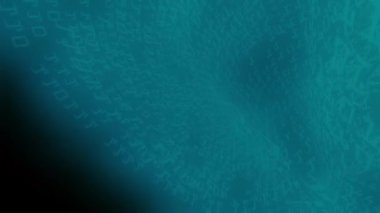 Yüksek hızlı dijital veri tüneli arkaplanı 4k animasyon kavramı 