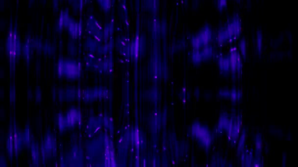 蓝光矩阵背景下的灯光闪烁4K动画概念 — 图库视频影像