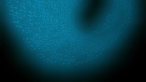 高速数字二进制数据隧道背景4K动画概念 — 图库视频影像