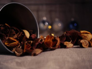 Sonbahar balkabakları ile punç içecekler orta seçici odak 