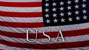 Amerika Birleşik Devletleri bayrak arka plan 4k animasyonu