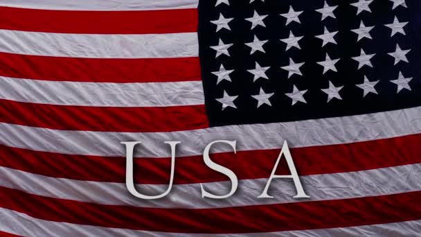 Etats Unis Amérique Drapeau Fond Moyen Animation — Video