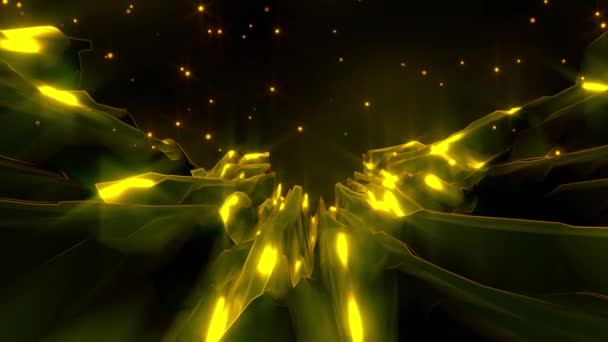 金石高山风景 星光背景4K动画概念 — 图库视频影像