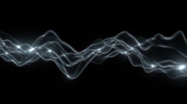 Geometrik gümüş ızgara üç boyutlu uzay arkaplan soyut konsept animasyonu