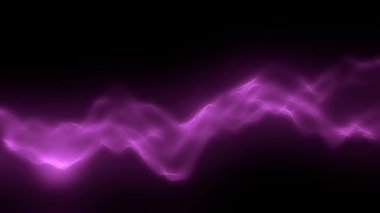 Mor geçici elektrik fırtınası parçacık ağ efekti arka plan 4k soyut animasyon kavramı