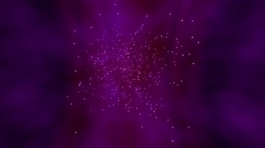 Derin uzay konseptinde süzülen yıldız girdabı 4k animasyon