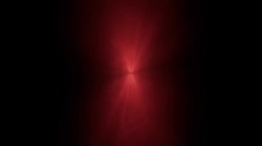 Tünel arka planında ışık demetlerinin kırmızı prizması 4k animasyon