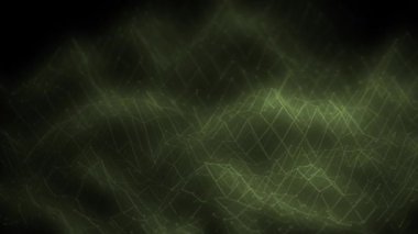 Sibernetik bağlantılı pleksus yapısı altın manzara 4k animasyon konsepti