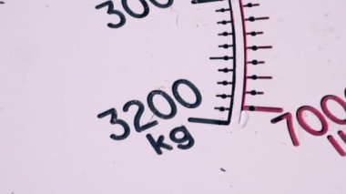 Endüstriyel tartılar yakın çekim odaklı seçici odaklanma
