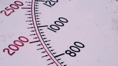 Endüstriyel tartılar yakın çekim 4k seçici odaklanma