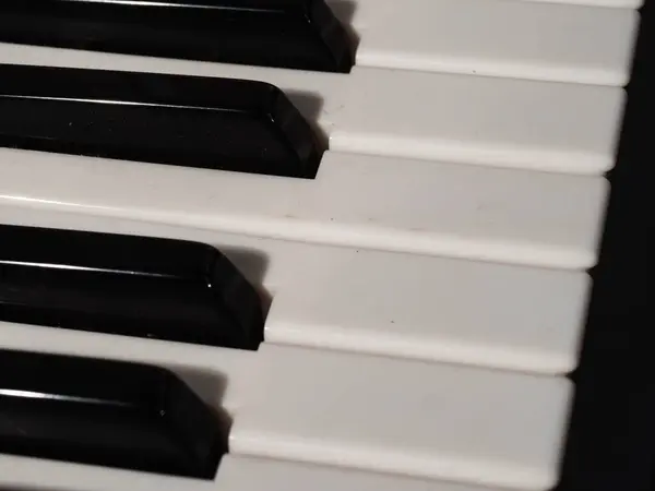Piyano tuşları müzik aleti seçici odak noktası
