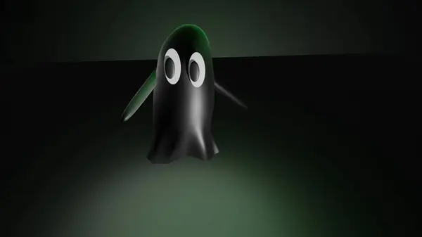 Üç boyutlu uzay çiziminde yüzen hayaletler