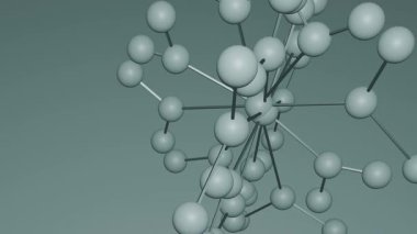 Mavi sibernetik bağlı pleksus yapısı mavi elektrik efekti 3d animasyon