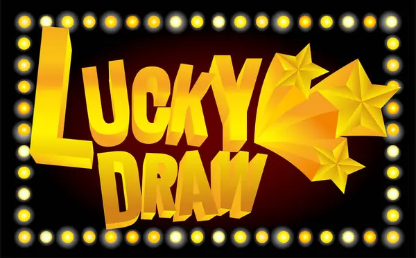 Düzenlenebilir metin efekti Lucky Draw 3d biçim efekti. Zarif metin efekti, lüks tema için altın rengi. Premium Vektörü