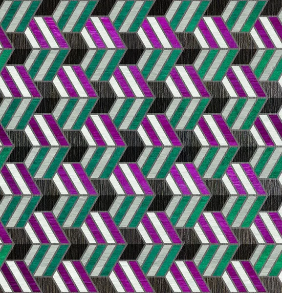 Abstract geometric pattern with lines seamless background  purple black and gold texture.