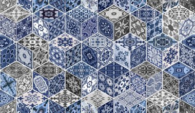 Küpsüz desenli soyut geometrik çizgili klasik gelenek. Kusursuz bir ahşap dokusu Renkli arkaplan.