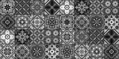 Kusursuz soyut desenli dekoratif ahşap desenli geometrik mozaik arka plan tasarımı.