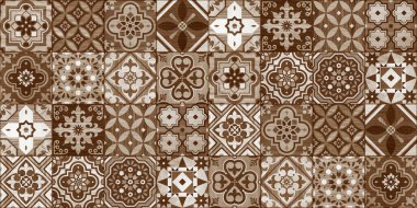 Kusursuz soyut desenli dekoratif ahşap desenli geometrik mozaik arka plan tasarımı.