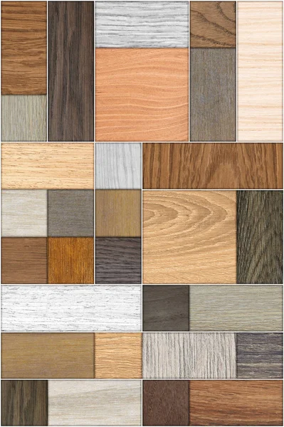 Kusursuz soyut desenli dekoratif zemin ve duvar kiremit desenli ahşap. Geometrik mozaik arkaplan tasarımı.