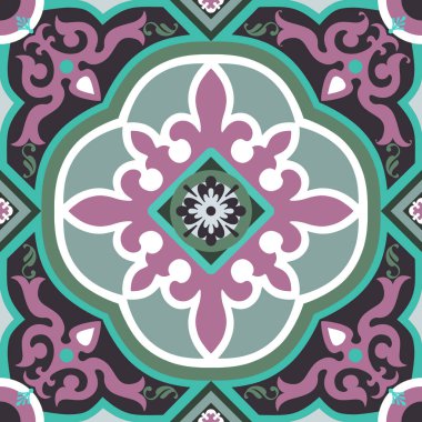 Pürüzsüz Portekizce ve İspanya Fayans dekoru için modern tarz.