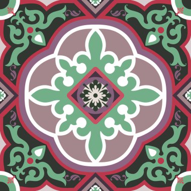 Pürüzsüz Portekizce ve İspanya Fayans dekoru için modern tarz.