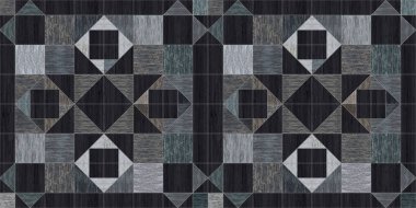 Kusursuz soyut desenli dekoratif ahşap desenli geometrik mozaik arka plan tasarımı.