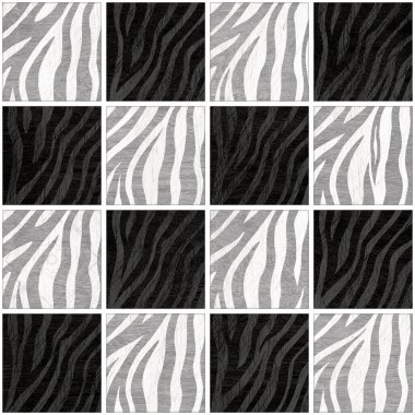 Dekor için ahşap desenli kusursuz zebra mozaik deseni..