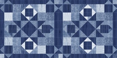 Kusursuz geometrik desenli renkli tasarım ahşap karışık doku, dekorasyon için duvar kiremitleri.