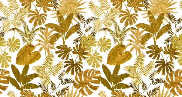 Renkli ton mermer yüzeyinde kusursuz doğa desenli yaprak grafikleri çeşitliliği.