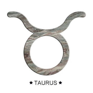 Yıldız falı tasarımı 12 burç sembolünden biri gri mermer dokuya sahiptir..